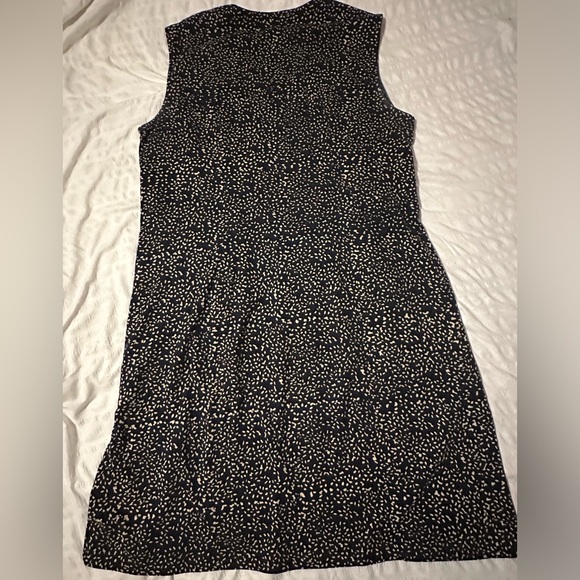 2 way beautiful tie dress- Navy blue with cream speckles- excellent condition - Picture 2 of 11